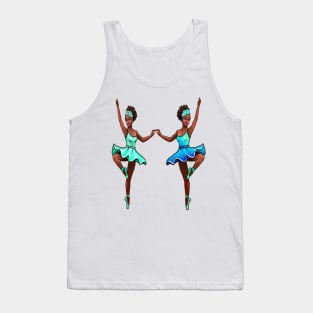 The top 10 Dance gifts 2024 - Ballet dancer dancing Brown skin black African American ballerina Tank Top